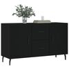 vidaXL Buffet noir 100x36x60 cm bois d'ing&eacute;nierie