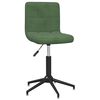 vidaXL Chaises pivotantes &agrave; manger lot de 4 Vert fonc&eacute; Velours