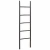 vidaXL &Eacute;chelle &agrave; Couvertures Noir 50 x 190 cm Bambou