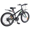 vidaXL V&eacute;lo pour Enfants 24 Pouces 6-Speed pour les 8-12 ans Noir