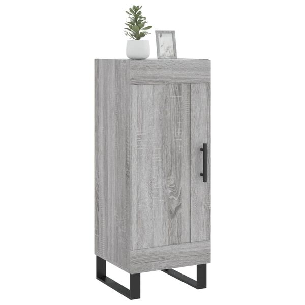 vidaXL Buffet Sonoma gris 34,5x34x90 cm Bois d'ing&eacute;nierie