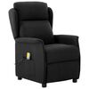 vidaXL Chaise de massage Noir 93.5 x 67.5 x 101.5 cm tissu
