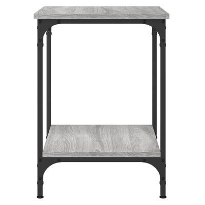 vidaXL Table basse sonoma gris 40x40x55 cm bois d'ingénierie