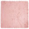 vidaXL Tapis en fausse Tafalla Rose 160 x 160 cm Polyester