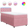 vidaXL Sommier &agrave; lattes de lit et matelas Rose 80x200 cm Velours