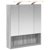 vidaXL Armoire Miroir de Salle de Bain Gris Sonoma 60 x 14.5 x 70 cm