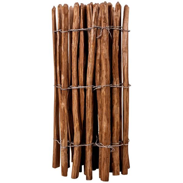 vidaXL Clôture à piquets Bois de noisetier 90x500 cm