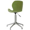 vidaXL Chaises pivotantes &agrave; manger lot de 4 vert clair velours