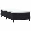 vidaXL Sommier &agrave; lattes de lit avec matelas noir 100x220 cm velours