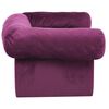 vidaXL Canapé pour chien avec tiroir Bordeaux 75x50x38 cm Peluche
