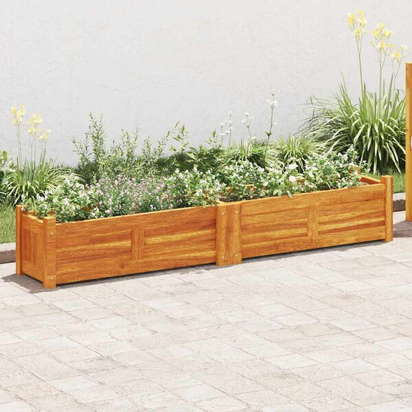 vidaXL Lit sur&eacute;lev&eacute; de jardin Bois d'acacia 150x30x25 cm