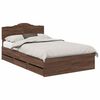 vidaXL Cadre de lit Ch&ecirc;ne brun 120 x 190 cm Bois Ing&eacute;nierie