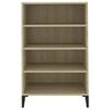 vidaXL Buffet ch&ecirc;ne sonoma 57x35x90 cm bois d'ing&eacute;nierie