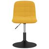 vidaXL Tabouret de bar Jaune moutarde Velours