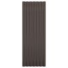 vidaXL Panneaux de toit 12 pcs Acier galvanisé Marron 100x36 cm