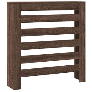 vidaXL Cache-radiateur ch&ecirc;ne marron 78x20x82 cm bois d'ing&eacute;nierie