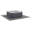 vidaXL Tapis de piscine Gris clair 274 x 274 cm
