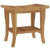 vidaXL Table d'appoint de salle de bain 50x35x45cm bois de teck solide