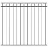 vidaXL &Eacute;l&eacute;ment de cl&ocirc;ture ASSEN 170 x 150 cm Acier Gris