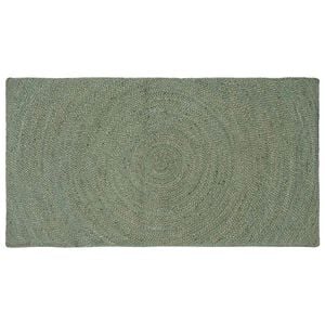 vidaXL Tapis de surface Vert olive 60 x 110 cm Jute