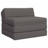 vidaXL Canap&eacute;-lit pliable Gris clair 200 x 70 x 10 cm Tissu
