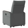 vidaXL Fauteuil inclinable électrique gris foncé tissu