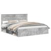vidaXL Cadre de lit B&eacute;ton 180 x 200 cm Bois de pin massif