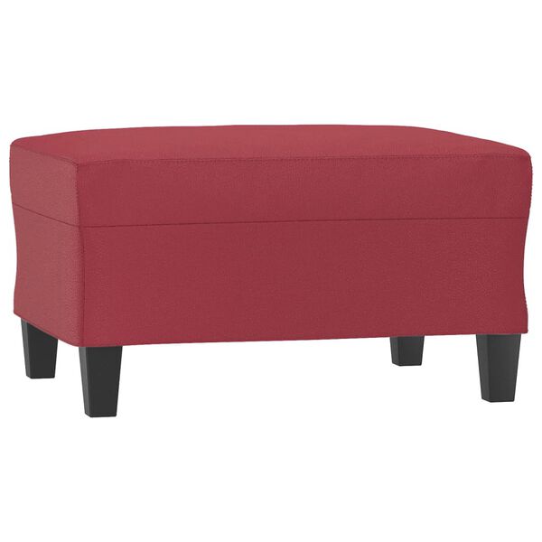 vidaXL Repose-pied Rouge bordeaux 70x55x41 cm Similicuir
