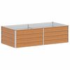 vidaXL Lit surélevé de jardin 160x80x45 cm Acier galvanisé Argenté