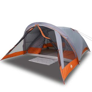 vidaXL Tente de cabine familiale 6 personnes gris imperm&eacute;able