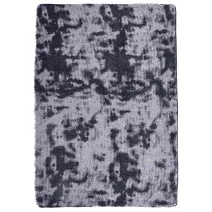 vidaXL Tapis Shaggy &agrave; poils longs NAVARRA gris fonc&eacute; 160x230 cm