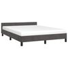 vidaXL Cadre de lit sans matelas gris fonc&eacute; 140x190 cm velours