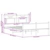 vidaXL Cadre de lit sans matelas ch&ecirc;ne sonoma 150x200 cm