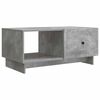 vidaXL Table basse Gris b&eacute;ton 90 x 50 x 40 cm Bois d'ing&eacute;nierie