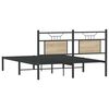 vidaXL Cadre de lit sans matelas ch&ecirc;ne sonoma 150x200 cm