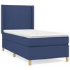 vidaXL Sommier &agrave; lattes de lit avec matelas Bleu 90x200 cm Tissu