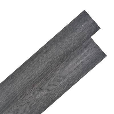 vidaXL Planches de plancher PVC autoadhésif 2,51 m² 2 mm Noir et blanc