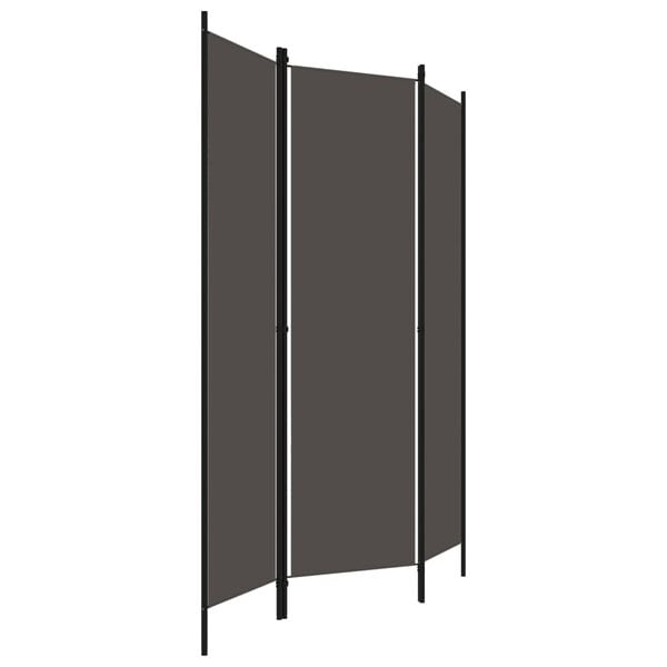 vidaXL Cloison de séparation 3 panneaux Anthracite 150x180 cm