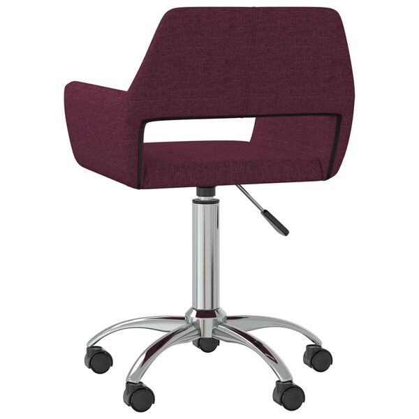 vidaXL Chaise pivotante de salle &agrave; manger Violet Tissu