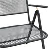 vidaXL Chaises pliables jardin lot de 2 Maille m&eacute;tallique Anthracite