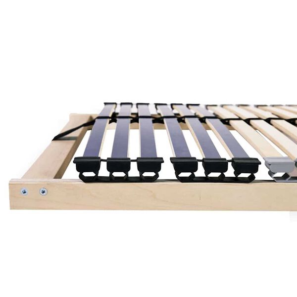 vidaXL Sommier &agrave; lattes Marron 80 x 190 cm Bois de h&ecirc;tre massif