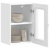 vidaXL Armoire murale de cuisine avec porte en verre Kalmar blanc