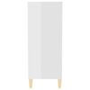 vidaXL Buffet blanc brillant 57x35x90 cm bois d'ing&eacute;nierie