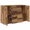 vidaXL Buffets avec tiroir Corona 2 pcs Bois Ancien 59 x 39 x 80 cm