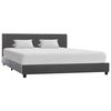 vidaXL Cadre de lit sans matelas gris similicuir 140x200 cm
