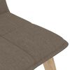 vidaXL Chaises &agrave; manger lot de 4 taupe tissu