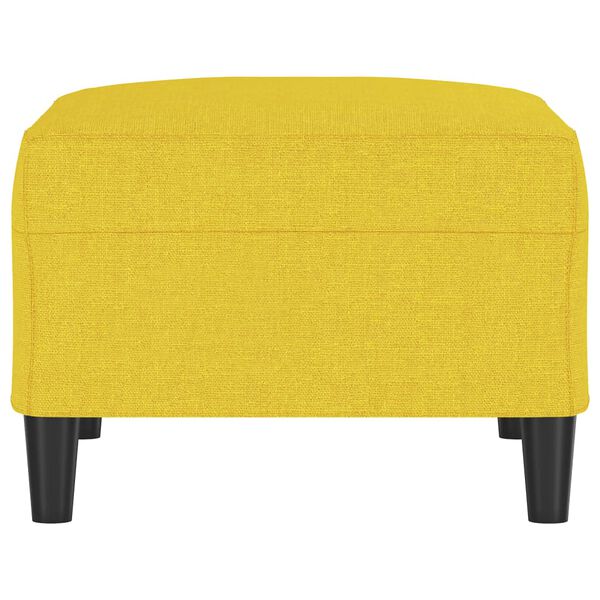 vidaXL Repose-pied Jaune clair 70x55x41 cm Tissu