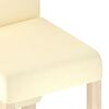 vidaXL Chaises &agrave; manger lot de 4 cr&egrave;me similicuir