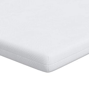 vidaXL Surmatelas 80 x 200 cm d&rsquo;&eacute;paisseur Tissu jacquard Blanc