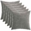 vidaXL Housse de coussin 6 pc HEERLEN Gris fonc&eacute; 40 x 40 cm